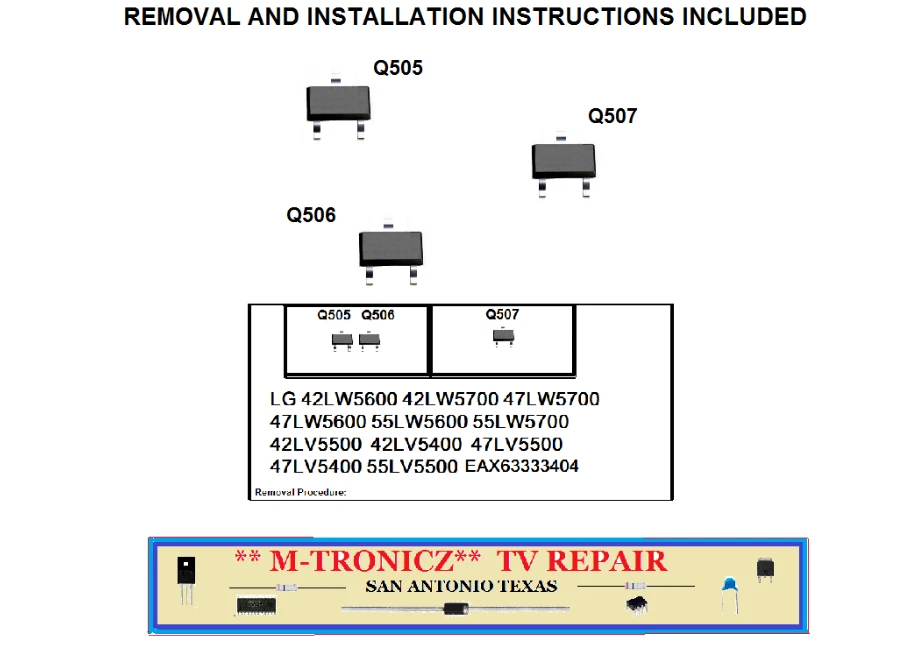 TV LG 55LW5600 55LW6500 EAX63969204 (0) liga, mas sem kit de reparo de imagem - Imagem 1 de 1