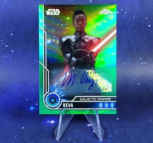 2023 Topps Chrome Star Wars Autograph /99 Reva Moses Ingram Green Obi Wan Kenobi - Picture 1 of 16