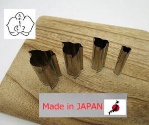 Takamori Decorative Stainless Vegetable Cutter Mold CHIDORI Bird set of 4 - Picture 1 of 15