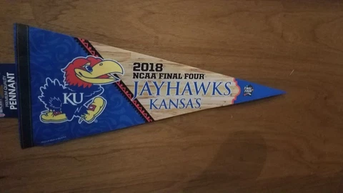 2018 Final Four 12x30 Premium Pennant Kansas Jayhawks Cover