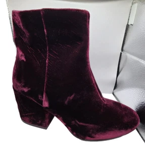ASH Women's Size 5 Erika S Ankle Bootie Velvet w/ Leather Sole - $250 - Picture 1 of 2