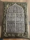 Silver Plated Icon Russian end of 19th Century 20x14cm. Multiple Scenes