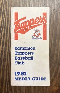 1981 Edmonton Trappers Media Guide John Poff Reg Patterson John Jay Loviglio - Picture 1 of 8