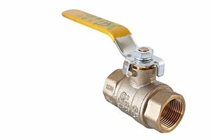 Válvula de bola de latón de puerto completo de 1 pulgada sin plomo FIP x FIP extremos roscados UPC/UL/FM - Imagen 1 de 1