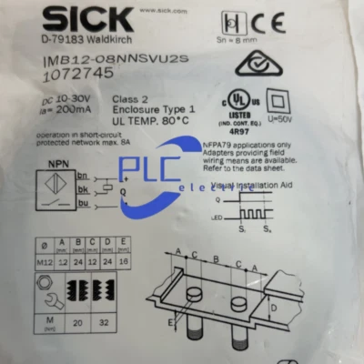 SICK IMB12-08NNSVU2K sensors proximity switches brand new free shipping - Image 1 of 2