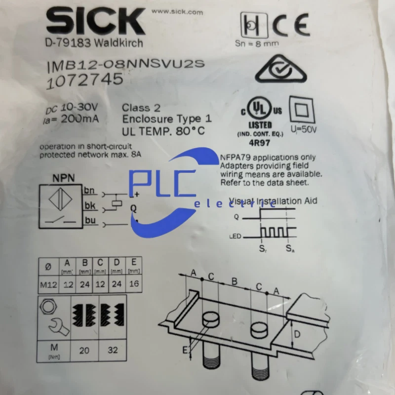 SICK IMB12-08NNSVU2K sensors proximity switches brand new free shipping - Image 1 of 2