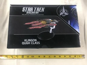 Réplica de nave espacial Eaglemoss Star Trek Discovery Klingon clase Qugh nueva - Imagen 1 de 3
