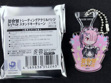 Isekai Quartet 3way Acrylic Badge Stand Key Chain Re:Zero Ram New