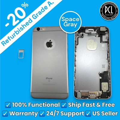 ✅ Оригинальный корпусный корпус для iPhone 6s Plus A1634, рамка, задняя крышка, корпус・космический серый ✅ - Изображение 1 из 3