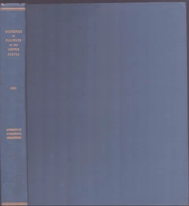 Statistik der Eisenbahnen in den Vereinigten Staaten - 1951 - Interstate Commerce Comm. sehr guter Zustand+ - Bild 1 von 1