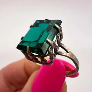 Hermoso anillo de plata de ley 875 joyería vintage para mujer” - Imagen 1 de 8