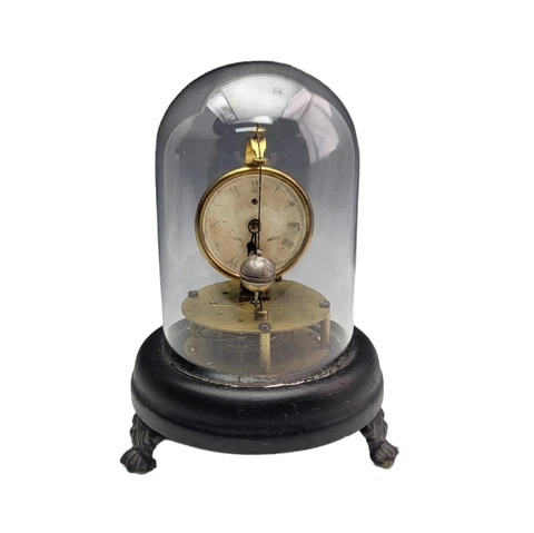 Antique E.N. Welch / Briggs Rotary Pendulum Glass Dome Flying Ball Mystery Clock Cover