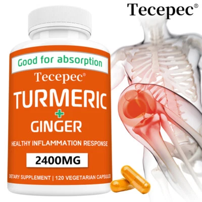 Kurkuma Curcumin Extrakt 2250 MG mit Schwarzem Pfeffer vegan Kapseln Hoch Stärke - Bild 1 von 4