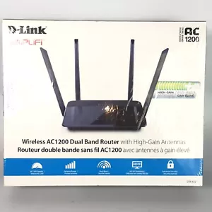 D-LINK Wireless AC1200 DIR-822 Dual Band Router with High-Gain Antennas SEALED - Picture 1 of 4