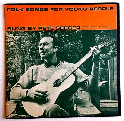 PETE SEEGER - Folk Songs for Young People - Vinyl LP 1960's  FOLKWAYS FC-7532 - Image 1 of 4