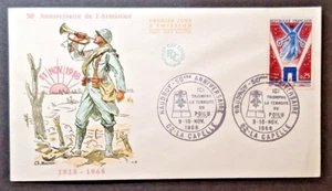France First Day Cover: 50th Anniversary of Armistice on Western Front - Picture 1 of 5