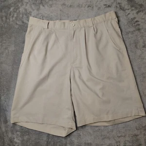 Under Armour pantaloncino uomo 36 vestibilità 34 beige chino bermuda golf elasticizzato atletico - Foto 1 di 11
