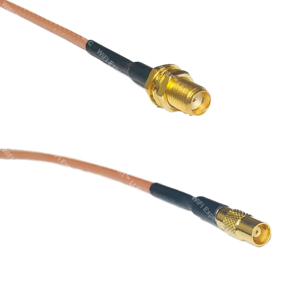 RG316 SMA FEMALE to MCX FEMALE RF Cable Rapid-SHIP LOT - Image 1 of 1