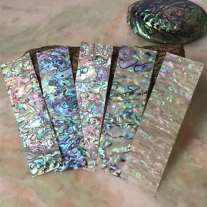 1x materiale intarsio fai da te verde/blu naturale lucido 140x40 mm guscio abalone nuovo - Foto 1 di 14