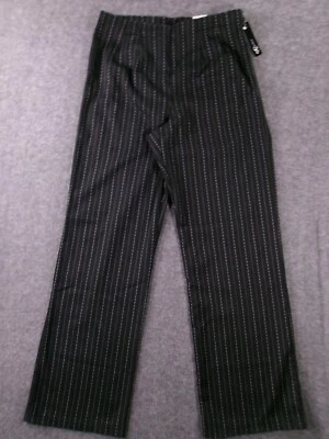 East 5th Pants Women 10 Black White Dot Dash Capsule Preppy Office Work New - Image 1 of 4