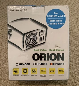 Orion HP585D 585W ATX Desktop Netzteil (PSU) Dual Lüfter - Neu in OVP - Bild 1 von 6