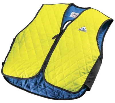 HyperKewl Evaporative Cooling Vest - Sport - Hi-Viz Lime - Safety Harness Ready - Image 1 of 3