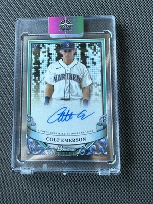2024 Bowman Sterling Baseball Colt Emerson Auto #PA-CE Mariners - Image 1 of 2