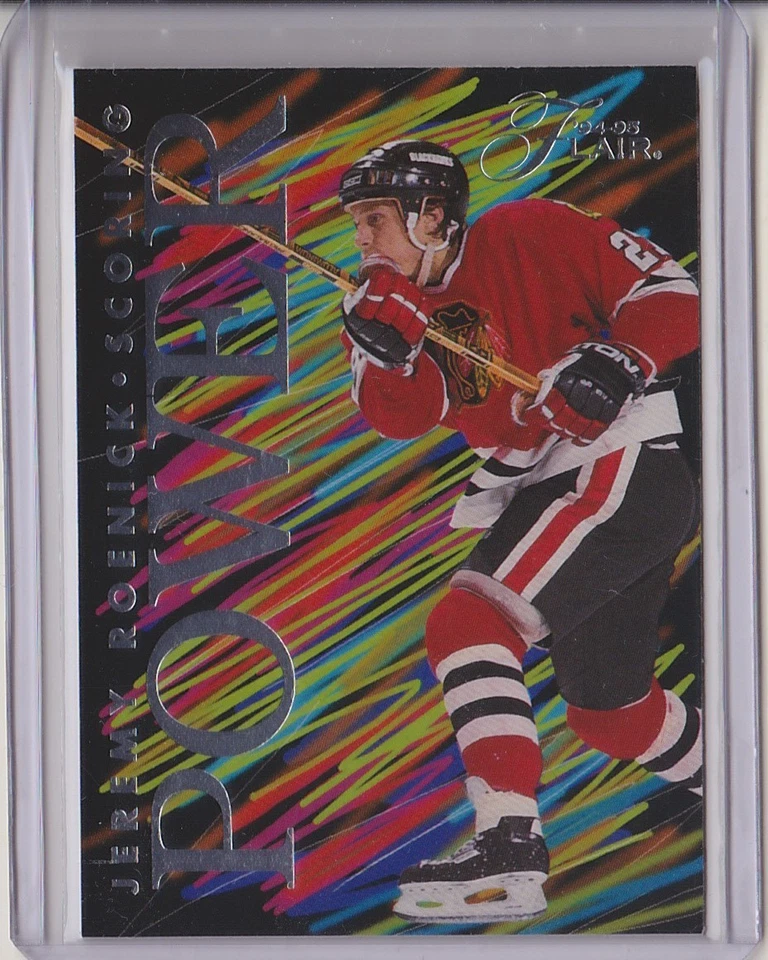 1994-95 Flair Jeremy Roenick Scoring Power Chicago Blackhawks 94-95 - Image 1 of 1