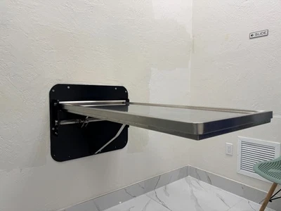 Mesa plegable veterinaria montada en la pared Foto 1 de 4