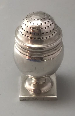 Georgian Silver Pounce Pot London 1809 8cm 49g GLZX - Image 1 of 4