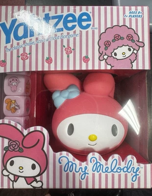 New Yahtzee Hello Kitty MY MELODY Edition Fun Family Game Hasbro - Image 1 of 3