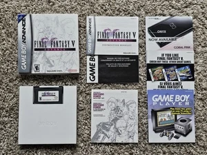 Sehr guter Zustand Final Fantasy V Advance Nintendo Game Boy Advance 2006 GBA CIB Komplett Box - Bild 1 von 20