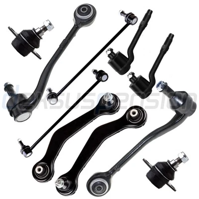 10x For 2000-2003 BMW X5 Front Lower Control Arm And Ball Joint Tie Rod End Kit — 第 1/4 张图片