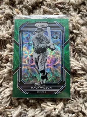 2023 Panini Prizm - Hack Wilson #218 Green Scope Prizm /75 - Image 1 of 2