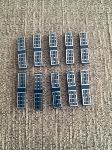 10 x Piastrelle Lego Pannello Solare Blu Scuro - 2431pb0499 - Foto 1 di 4