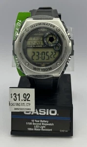 Casio MWD100H-9AV, Illuminator, Black Resin, 5 Alarms, 10 Year Battery, Chrono - Picture 1 of 1