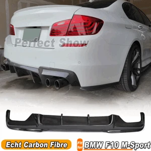 Für BMW 5er F10 528i M-Paket Stoßstange Carbon Heckdiffusor Heckansatz Diffusor - Picture 1 of 12