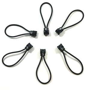 D'Addario Elastic Cable Ties 6 Pack Cabletie Keep Your Cables Organized - Picture 1 of 7