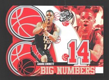 2004 Press Pass Basketball #BN14 Andre Emmett Big Numbers Collectors Series