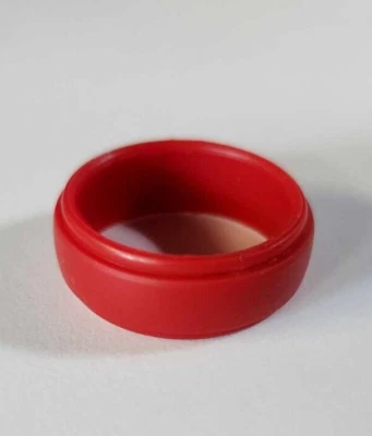 Anillo de silicona rojo boda talla 11 Foto 1 de 2