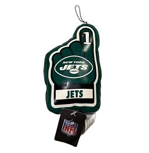 VTG New York Jets Plush Car Ornament 6” Finger Waver #1 Good Stuff NFL Licensed