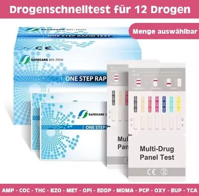 SAFECARE Drogentest Multi 12 - Urin Drogenschnelltest für 12 Drogen