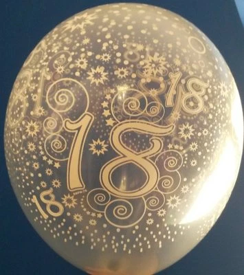 20 PALLONCINI 18 ANNI COMPLEANNO TRASPARENTE 30 CM trasparenti Made in Italy - Immagine 1 di 3