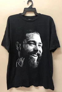 Vtg Post Malone Signature Heavy Cotton Black Unisex All Size Shirt MM812 - Picture 1 of 3
