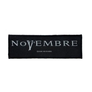 Novembre Band Logo Patch Italian Death Metal Music Jacket Woven Sew On Applique - Picture 1 of 1