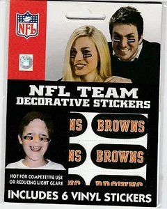 Adesivi Decorativi NFL Team Browns Nuovi 6 Adesivi Vinile - Foto 1 di 1