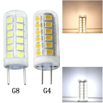 1x/10x G4/G8 LED bulb 39-2835 3W 120V Ceramics glass Chandelier crystal lamp  - Image 1 of 4