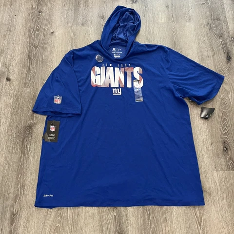 New York Giants NFL On Field The Nike Tee Short Sleeve NWT Hoodie Size Men’s 2XL Cover