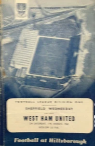 Sheffield Wednesday V West Ham United - División Uno - 17/3/1962 - Imagen 1 de 1
