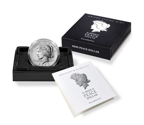 2023-P Peace Silver Uncirculated Dollar Coin (OGP/COA) Cover